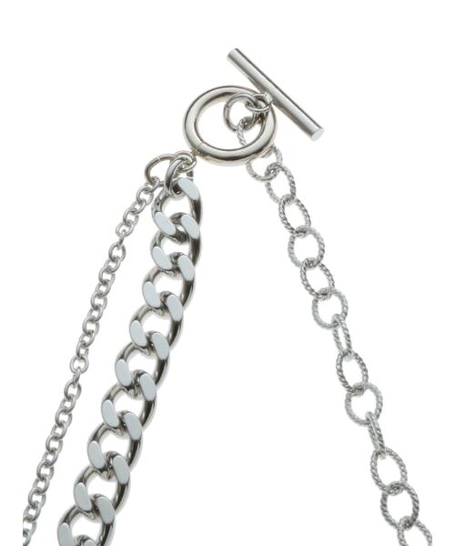 MURUA（ムルーア）の「ダブルチェーンネックレス（ネックレス・レディース・シルバー・FREE）」の12枚目の写真