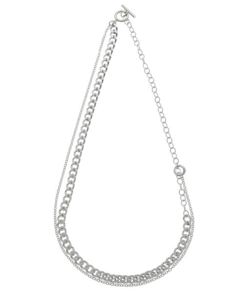 MURUA（ムルーア）の「ダブルチェーンネックレス（ネックレス・レディース・シルバー・FREE）」の13枚目の写真