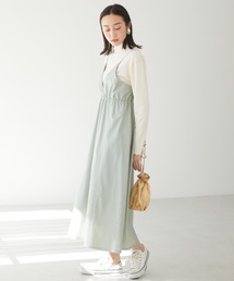 ELENCARE DUE | ・ELENCARE DUEﾌｪｲｸﾚｻﾞｰｷｬﾐﾜﾝﾋﾟｰｽ＊(ワンピース)