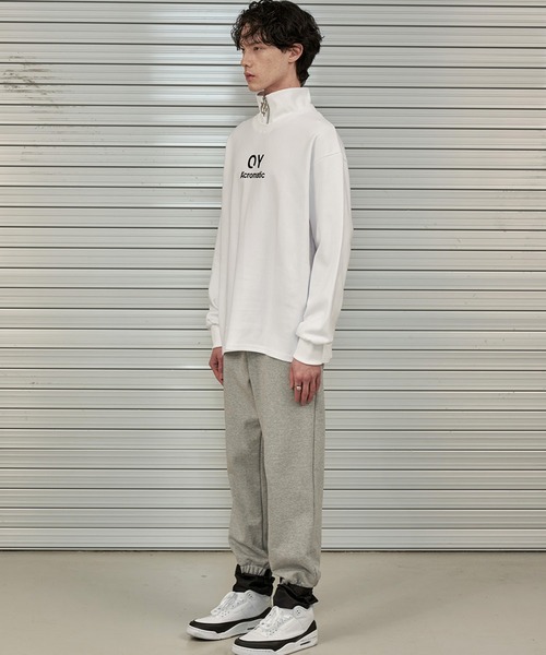 OY（オーワイ）の「『OY/オーワイ』SLOGAN ZIPPER POLA SLEEVE T/スローガン ジッパー ポーラ スリーブ Tシャツ 長袖 ロングスリーブカットソー（Tシャツ/カットソー・メンズ・ホワイト/ブラック・FREE）」の9枚目の写真
