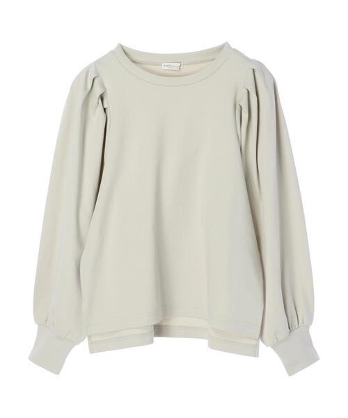 earth music&ecology（アースミュージックアンドエコロジー）の「スムースボリュームスリーブカットソー ＊（Tシャツ/カットソー・レディース・ミント/ライトベージュ/ライトピンク/ブラック/オフホワイト/ライトグレー・FREE）」の20枚目の写真