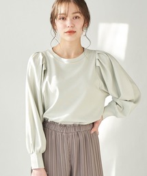 earth music&ecology | スムースボリュームスリーブカットソー ＊(Tシャツ/カットソー)