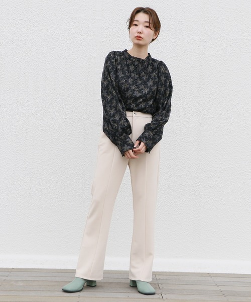 Kastane(カスタネ)の「花柄オリエンタルブラウス(シャツ/ブラウス・レディース・ブラック/ブラウン・FREE)」の13枚目の写真