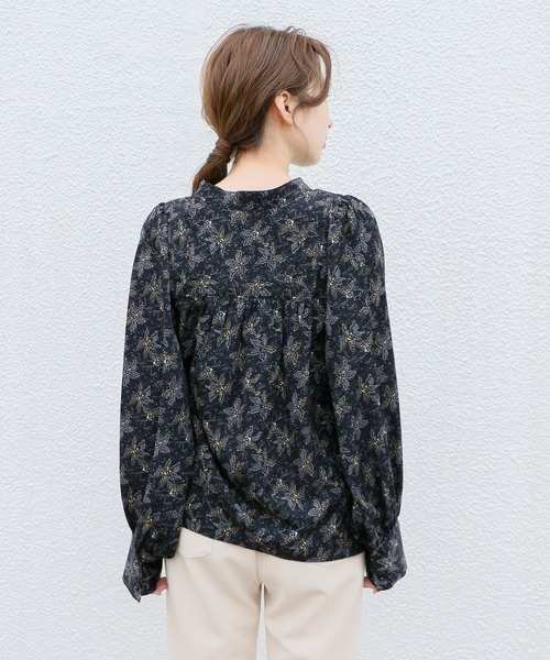 Kastane - Kastane / 花柄ブラウス Kastane】 バックコンシャス花柄ブラウス | OUTLET(アウトレット