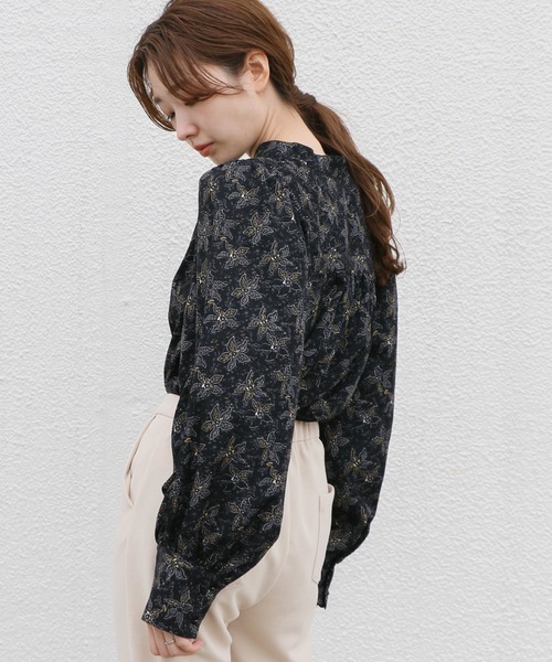 Kastane(カスタネ)の「花柄オリエンタルブラウス(シャツ/ブラウス・レディース・ブラック/ブラウン・FREE)」の18枚目の写真