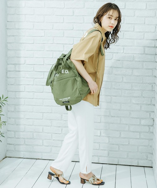 MILKFED.（ミルクフェド）の「LOGO SWEAT PANTS（その他パンツ・レディース・アッシュ/ホワイト/ネイビー・ONE SIZE）」の4枚目の写真