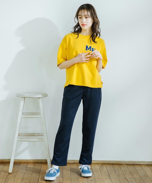 MILKFED.（ミルクフェド）の「LOGO SWEAT PANTS（その他パンツ・レディース・アッシュ/ホワイト/ネイビー・ONE SIZE）」の14枚目の写真