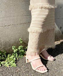 natural couture | グミカラーヌーディーサンダル(サンダル)