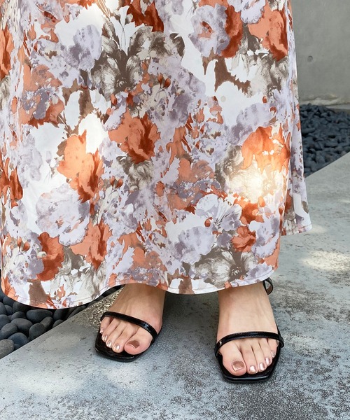 natural couture（ナチュラルクチュール）の「グミカラーヌーディーサンダル（サンダル・レディース・ブラック/パープル/アイボリー/クリア/コーラルピンク・MEDIUM/LARGE）」の22枚目の写真