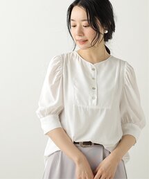 frames RAY CASSIN（フレームスレイカズン）の「ドレスシャツ風ボリューム袖ブラウス（シャツ/ブラウス）」