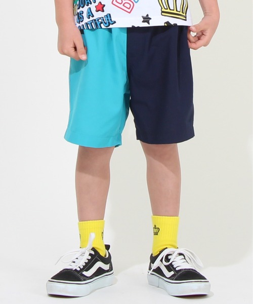 BABYDOLL（ベビードール）の「【プチプラ】清涼速乾 ハーフパンツ [無地] 5038K（その他パンツ・キッズ・カーキ/ネイビー/ターコイズブルー/ブラック/ブラック系その他/マスタード/その他10/ブラック×ピンク/パープル/その他12/サンドグレー/その他13/その他11/ピンク/イエロー/その他14/その他20/その他18/その他15/グリーン/その他17/スカイブルー/チェリーピンク/その他16/その他19/バイオレット/その他23/その他22/その他21/パープル系その他/ブルー系その他/レッド/ミント/グリーン×ピンク・110cm/120cm/130cm/140cm/150cm/90cm/100cm/90㎝）」の12枚目の写真