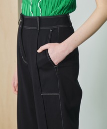 UNITED TOKYOステッチデザインカットパンツストレッチタックカジュアル黒 UNITED TOKYOステッチデザインカットパンツストレッチタック