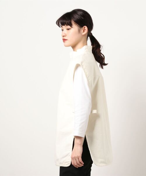 cepo(セポ)の「フィッシャーマンベスト(ベスト・レディース・オリーブ/オフホワイト・M)」の3枚目の写真