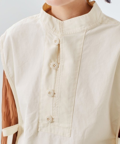 cepo(セポ)の「フィッシャーマンベスト(ベスト・レディース・オリーブ/オフホワイト・M)」の11枚目の写真