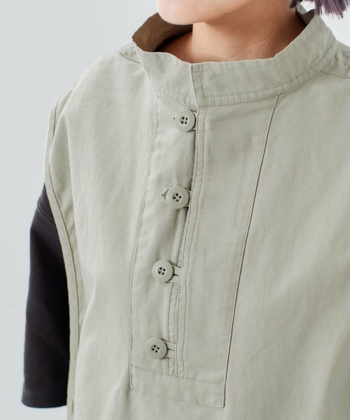 cepo(セポ)の「フィッシャーマンベスト(ベスト・レディース・オリーブ/オフホワイト・M)」の18枚目の写真