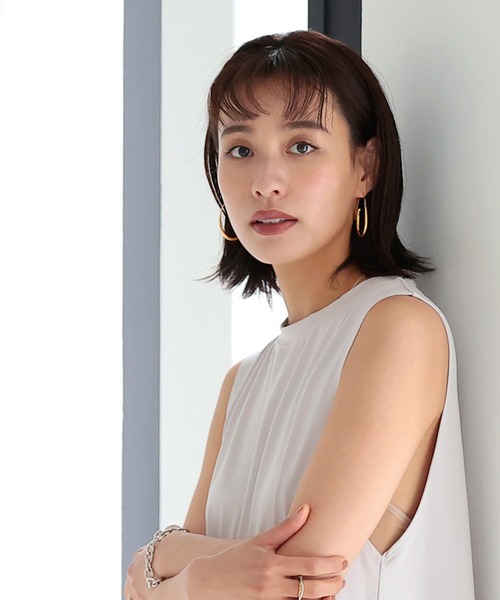 DONOBAN（ドノバン）の「オーバルフックピアス（ピアス（両耳用）・レディース・シルバー/ゴールド・ONESIZE）」の10枚目の写真