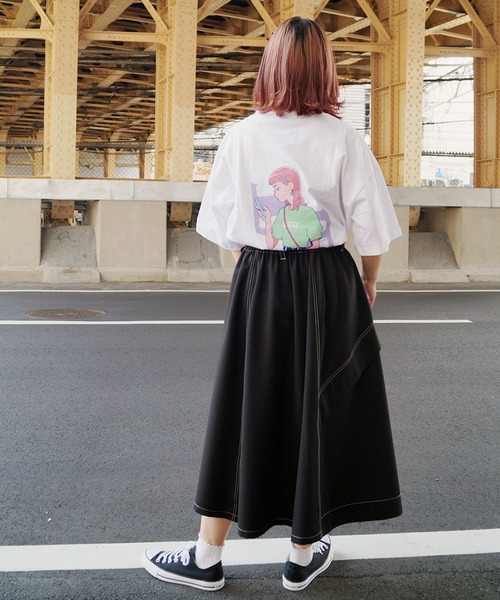 179/WG（イチナナキュウダブルジー）の「DISCUS×ともわかコラボTシャツ（Tシャツ/カットソー・レディース・ブラック/ホワイト/その他2/その他1・FREE）」の11枚目の写真