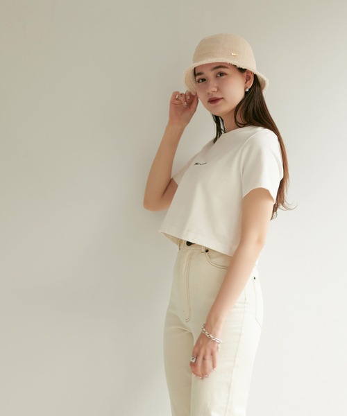 TINA：JOJUN（ティーナジョジュン）の「編立バケットハット TINA：JOJUN（ハット・レディース・ブラック/アイボリー・F）」の8枚目の写真