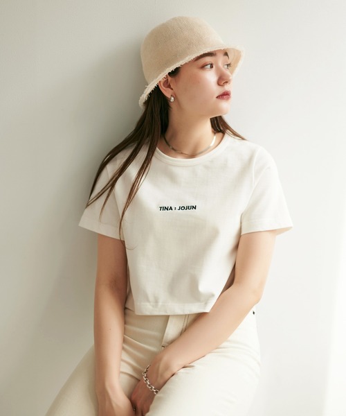 TINA：JOJUN（ティーナジョジュン）の「編立バケットハット TINA：JOJUN（ハット・レディース・ブラック/アイボリー・F）」の3枚目の写真