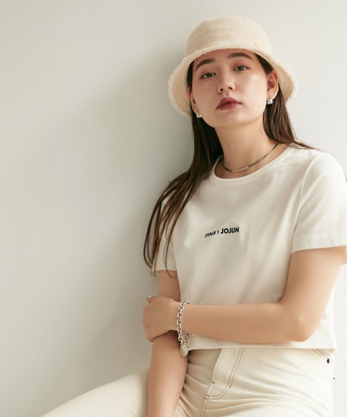 TINA：JOJUN（ティーナジョジュン）の「編立バケットハット TINA：JOJUN（ハット・レディース・ブラック/アイボリー・F）」の16枚目の写真