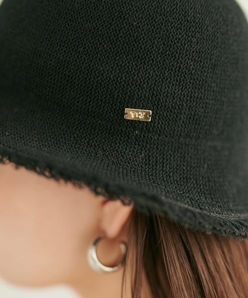 TINA：JOJUN（ティーナジョジュン）の「編立バケットハット TINA：JOJUN（ハット・レディース・ブラック/アイボリー・F）」の17枚目の写真