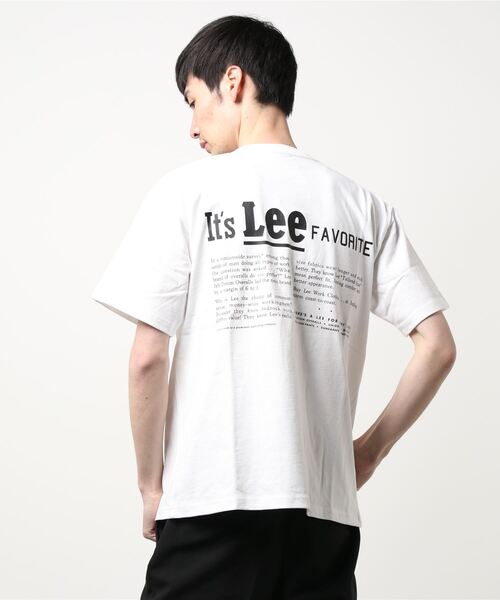 Lee（リー）の「【Lee】バックテキストプリントＴ（Tシャツ/カットソー・メンズ・ホワイト/グレー/ベージュ/ブルー/ピンク/ダークグレー・M/L/XL）」の8枚目の写真