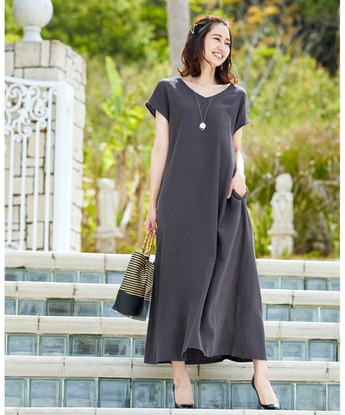 体型カバーも叶う 綿麻レーヨンワンピース ワンピース Tiaclasse ティアクラッセ のファッション通販 Zozotown