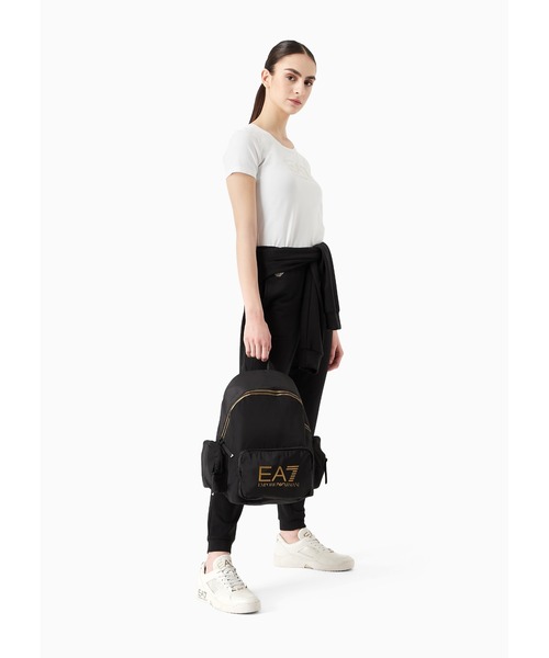 EMPORIO ARMANI EA7(エンポリオアルマーニイーエーセブン)の「【エンポリオ アルマーニ EA7】Evolution ジョガーパンツ ストレッチビスコース混紡(スウェットパンツ・レディース・ブラック・SMALL/X-SMALL/MEDIUM/LARGE/X-LARGE)」の5枚目の写真