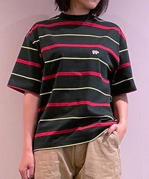 ◇【Scye】〈別注〉マルチボーダーTシャツ GREEN WOMEN