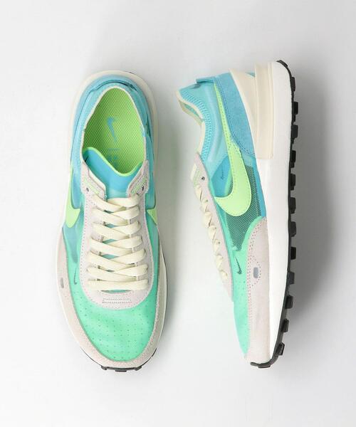 NIKE(ナイキ)の「<NIKE(ナイキ)>WAFFLE ONE スニーカー ◆(スニーカー・レディース・ブラック/ライム・23cm/24cm/23.5cm/24.5cm/25cm)」の2枚目の写真