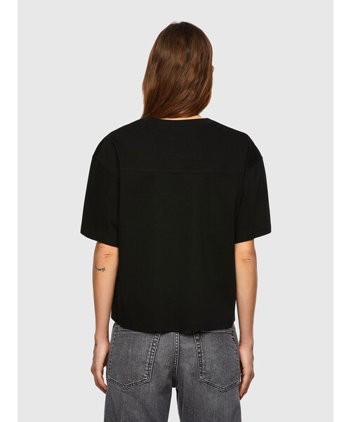 DIESEL(ディーゼル)の「レディース Tシャツ 刺繍 ボクシーフィット(Tシャツ/カットソー・レディース・ホワイト/ブラック/ピンク・X-SMALL/SMALL/MEDIUM/LARGE)」の12枚目の写真