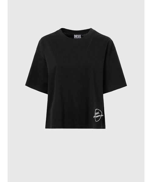 DIESEL(ディーゼル)の「レディース Tシャツ 刺繍 ボクシーフィット(Tシャツ/カットソー・レディース・ホワイト/ブラック/ピンク・X-SMALL/SMALL/MEDIUM/LARGE)」の16枚目の写真