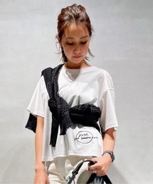 DIESEL | レディース Tシャツ 刺繍 ボクシーフィット(Tシャツ/カットソー)