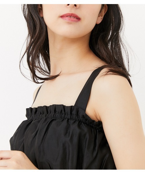 rienda(リエンダ)の「シャツビスチェトップス(キャミソール・レディース・ブラック/ライトグリーン/ライトブラウン・FREE)」の15枚目の写真