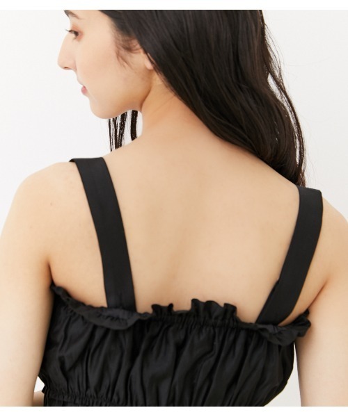 rienda(リエンダ)の「シャツビスチェトップス(キャミソール・レディース・ブラック/ライトグリーン/ライトブラウン・FREE)」の16枚目の写真