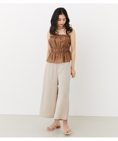 rienda(リエンダ)の「シャツビスチェトップス(キャミソール・レディース・ブラック/ライトグリーン/ライトブラウン・FREE)」の22枚目の写真