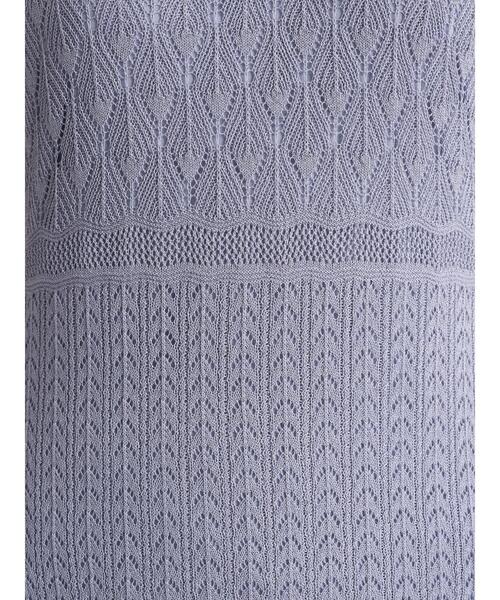 earth music&ecology（アースミュージックアンドエコロジー）の「クロシェニットワンピース ＊（ワンピース・レディース・ブルー/パープル/ホワイト系その他2・FREE）」の17枚目の写真