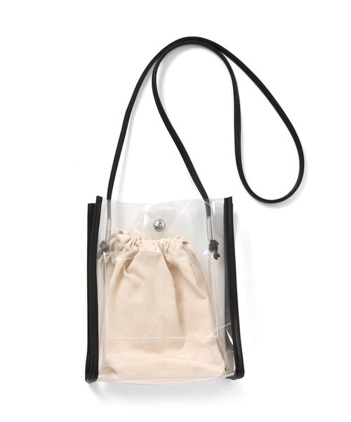 algy（アルジー）の「巾着付きPVCショルダー（ショルダーバッグ・キッズ・ブラック/シルバー/ラベンダー・FREE）」の4枚目の写真