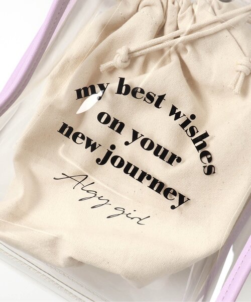 algy（アルジー）の「巾着付きPVCショルダー（ショルダーバッグ・キッズ・ブラック/シルバー/ラベンダー・FREE）」の8枚目の写真