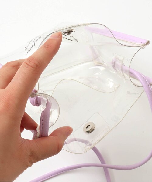 algy（アルジー）の「巾着付きPVCショルダー（ショルダーバッグ・キッズ・ブラック/シルバー/ラベンダー・FREE）」の9枚目の写真