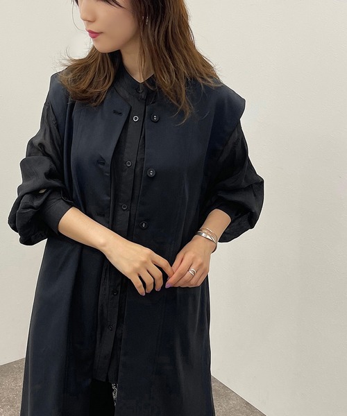 apres jour mignon（アプレジュールミニョン）の「ノーカラージレ【ZOZOTOWN限定アイテム】【6PO】（ベスト・レディース・ブラック/ベージュ/カーキ・フリー/X-LARGE）」の6枚目の写真