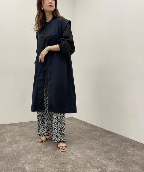 apres jour mignon（アプレジュールミニョン）の「ノーカラージレ【ZOZOTOWN限定アイテム】【6PO】（ベスト・レディース・ブラック/ベージュ/カーキ・フリー/X-LARGE）」の9枚目の写真