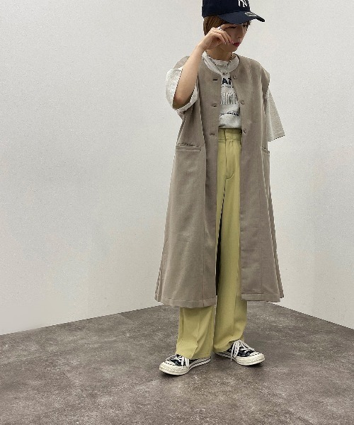apres jour mignon（アプレジュールミニョン）の「ノーカラージレ【ZOZOTOWN限定アイテム】【6PO】（ベスト・レディース・ブラック/ベージュ/カーキ・フリー/X-LARGE）」の21枚目の写真