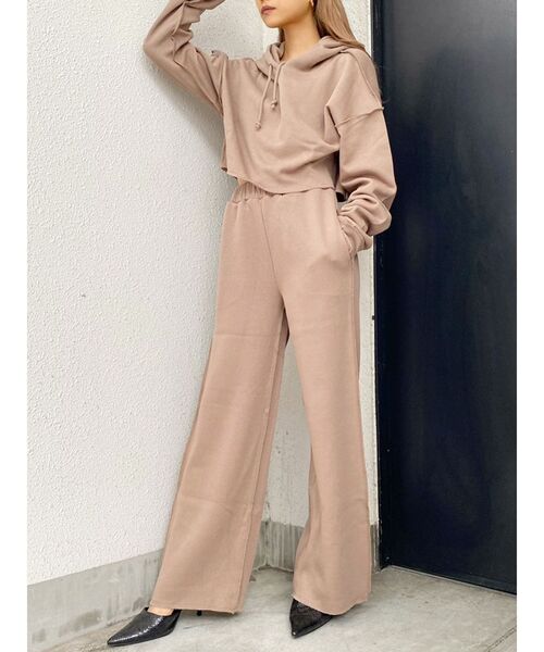 GYDA（ジェイダ）の「ショートスウェットパーカー（パーカー・レディース・ブラック/ベージュ/ブラウン・FREE）」の17枚目の写真