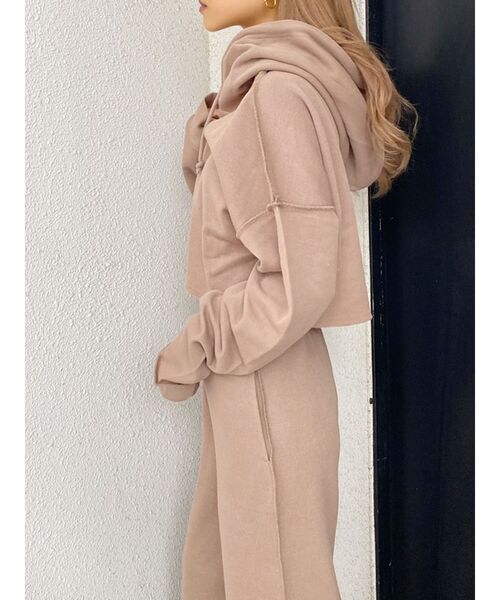 GYDA（ジェイダ）の「ショートスウェットパーカー（パーカー・レディース・ブラック/ベージュ/ブラウン・FREE）」の20枚目の写真