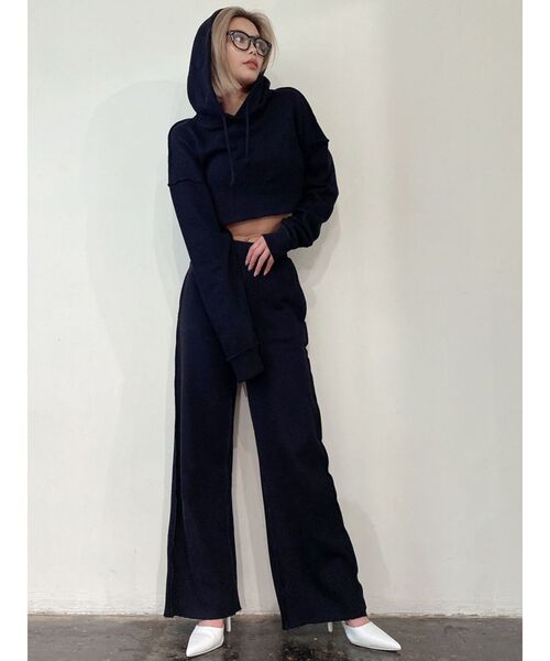 GYDA（ジェイダ）の「ショートスウェットパーカー（パーカー・レディース・ブラック/ベージュ/ブラウン・FREE）」の16枚目の写真