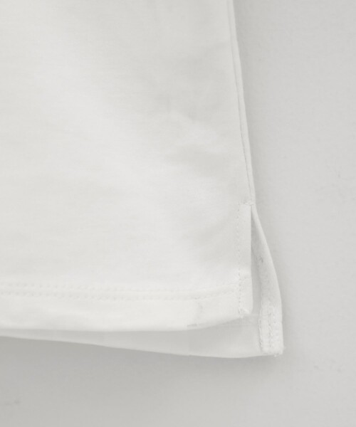 BESPOKE TOKYO（ビスポークトウキョウ）の「【BESPOKE TOKYO】DOUBLE BLEND COTTON MOC NECK OVER SIZE TEE（Tシャツ/カットソー・メンズ・ベージュ/オフホワイト/ブラック・2/3）」の21枚目の写真