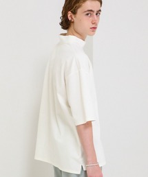 BESPOKE TOKYO | 【BESPOKE TOKYO】DOUBLE BLEND COTTON MOC NECK OVER SIZE TEE(Tシャツ/カットソー)