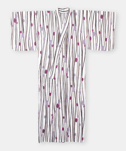 URBAN RESEARCH ROSSO WOMEN（アーバンリサーチ　ロッソ）の「浴衣　縞と葡萄（浴衣・レディース・ホワイト・FREE）」の22枚目の写真