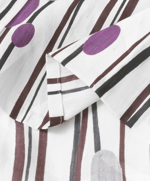 URBAN RESEARCH ROSSO WOMEN（アーバンリサーチ　ロッソ）の「浴衣　縞と葡萄（浴衣・レディース・ホワイト・FREE）」の14枚目の写真